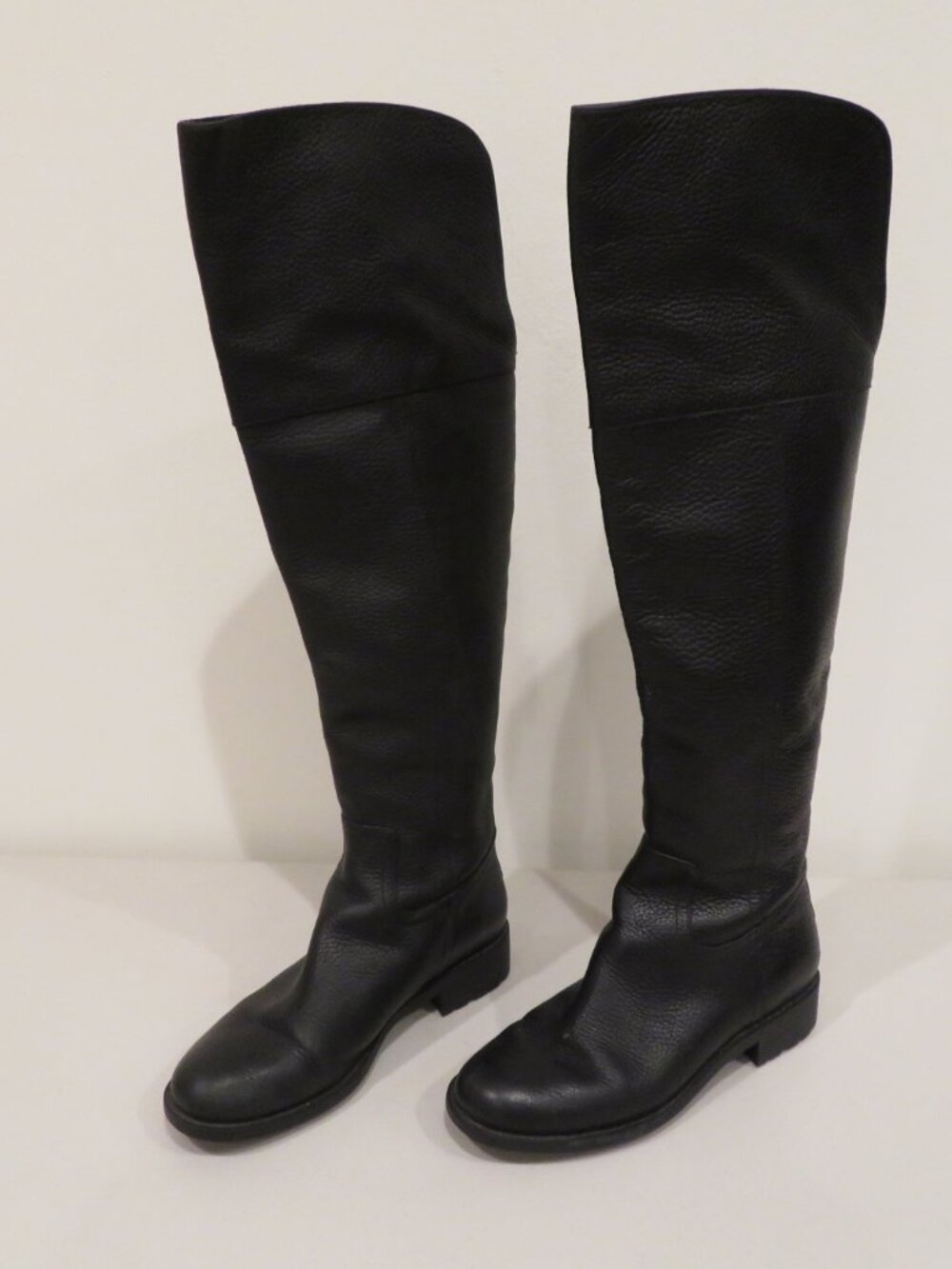 Women’s Cole Haan 6B Black Leather Over the Knee Boots